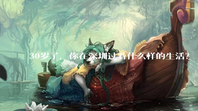 30岁了，你在深圳过着什么样的生活？