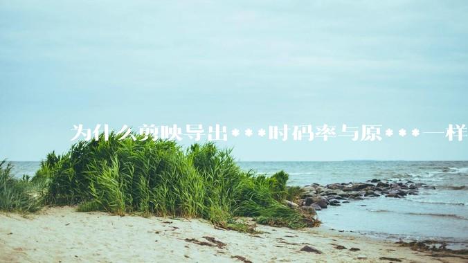 为什么剪映导出***时码率与原***一样，变得更模糊？