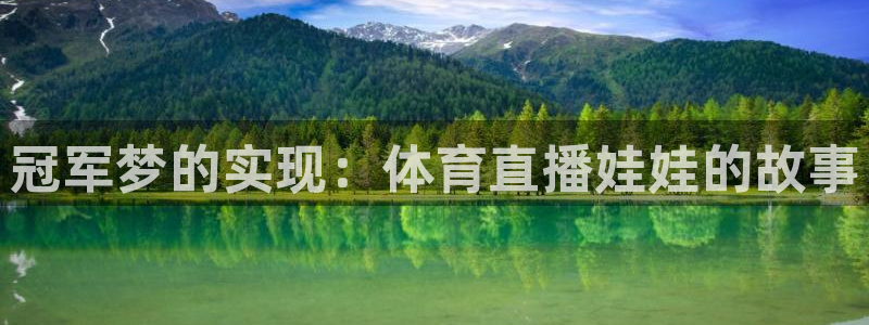 冠军梦的实现：体育直播娃娃的故事