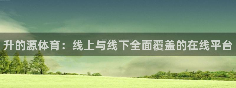 升的源体育：线上与线下全面覆盖的在线平台